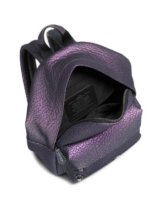 coach holographic backpack Girls Iconic Silver Signature coated canvas and smooth leather Inside zip cell phone and multifunction pockets Laptop compartment with zip closure Zip closure recycled polyester lining Top handle with 3 drop Outside zip pocket Luggage sleeve Adjustable shoulder straps Fits a 16 laptop 11 3/4 (L) x 16 1/2 (H) x 6 (W) Style No. Taylor Backpack In Ombre Signature