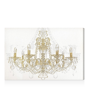 Oliver Gal Chandelier Diamond Wall Art, 30 X 20 In Gold