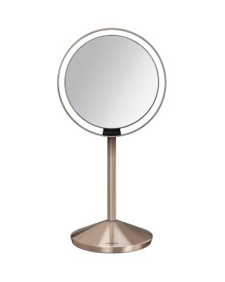 5" Sensor Travel Makeup Mirror, 10x Magnification & Adjustable Brightness