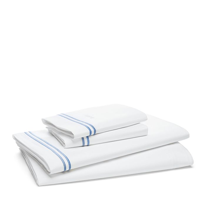 Shop Frette Classic Sheet Set, King In White/khaki
