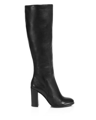 long black boots with heel