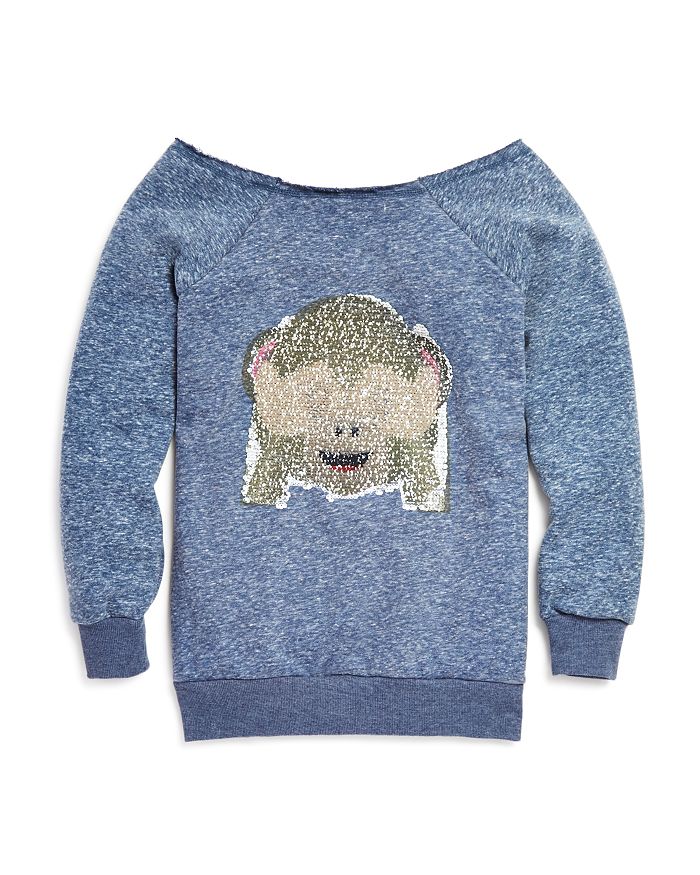 Girls flip sequin new arrivals sweatshirt