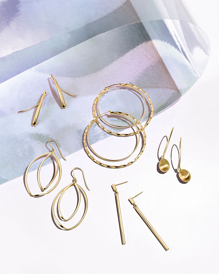 Shop Bloomingdale's 14k Yellow Gold Double Twist Drop Earrings - 100% Exclusive
