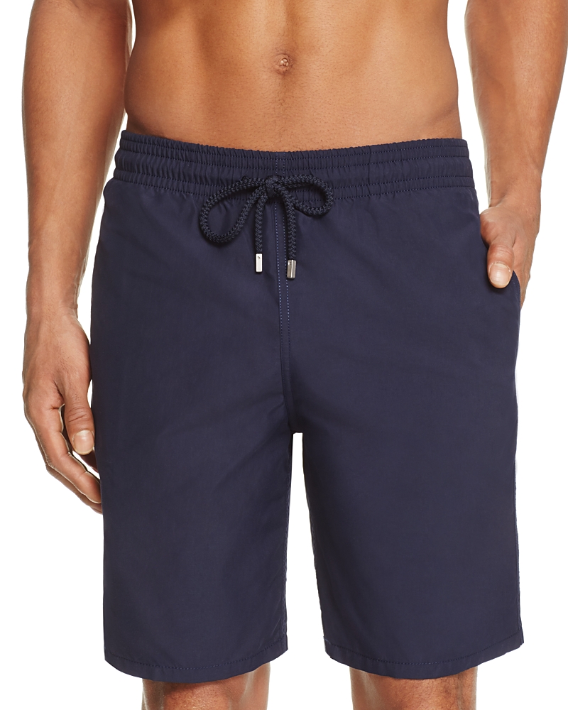 Vilebrequin Recycled Nylon Swim Shorts With Elastic Waistband In Blue