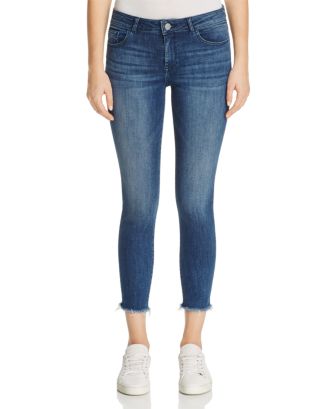 DL1961 Florence Instasulpt High Rise Cropped Skinny Jeans in Stranded Women  - Bloomingdale's