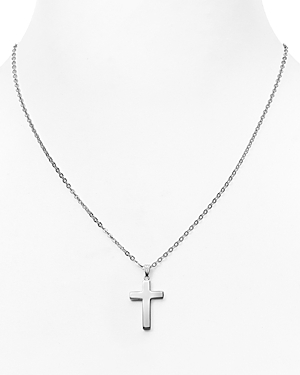 Sterling Silver Polish Cross Necklace, 16 - 100% Exclusive