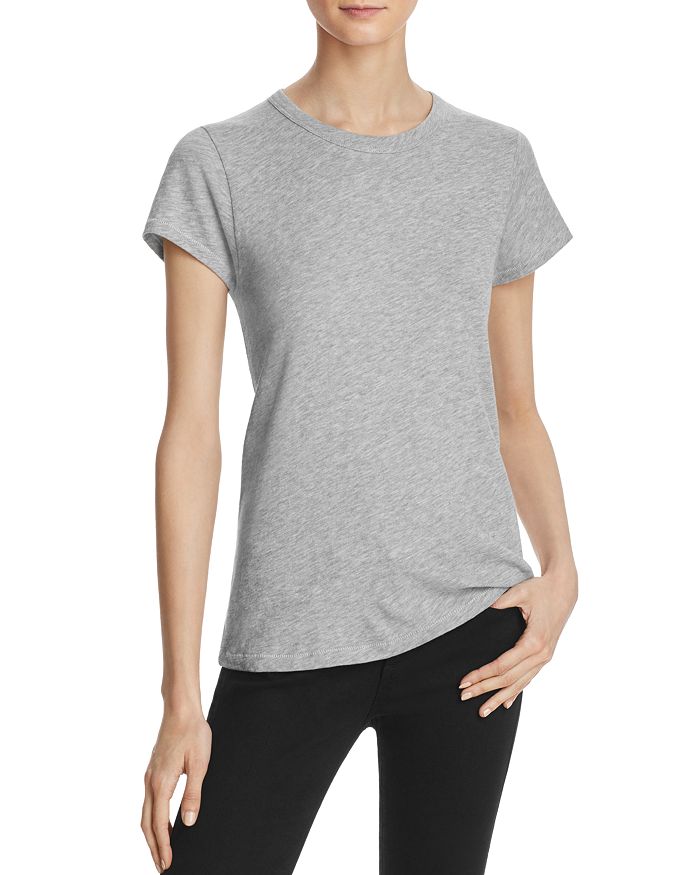 Rag & Bone Rag And Bone Grey The Tee T-shirt In Heather Gray