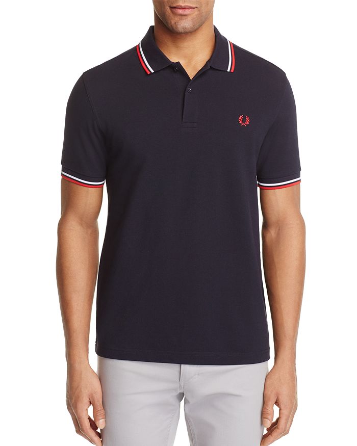 Knuppel Vergelding karton Fred Perry Twin-Tipped Slim Fit Polo Shirt | Bloomingdale's