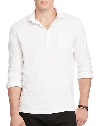 Polo Ralph Lauren Cotton Jersey Regular Fit Popover Shirt | Bloomingdale's