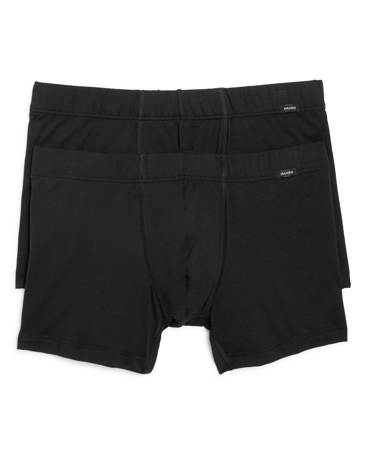 Hanro Cotton Essentials Covered Waistband Boxer Briefs, Pack of 2