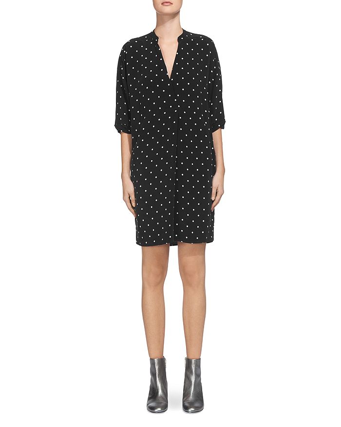 Whistles Luna Dot Print Dress Bloomingdale's