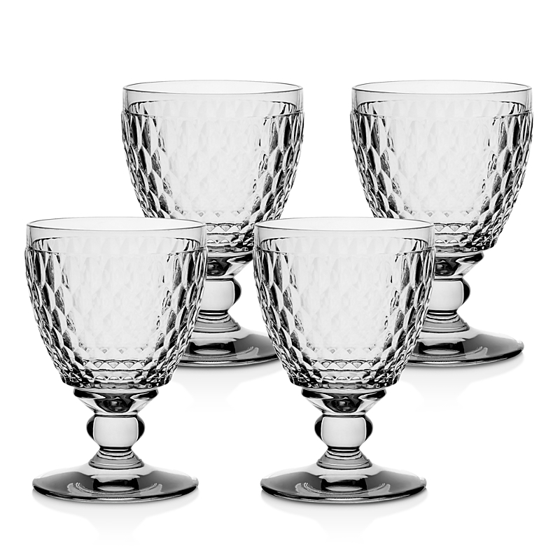 Villeroy & Boch Set Of 4 Boston Water Goblets In Smoke