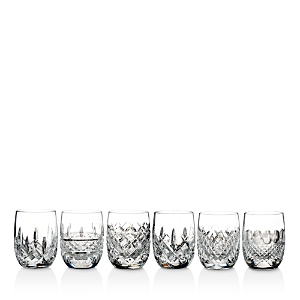 Shop Waterford Connoisseur Lismore Heritage Rounded Tumbler 6 Oz. Glasses, Set Of 6 In Clear