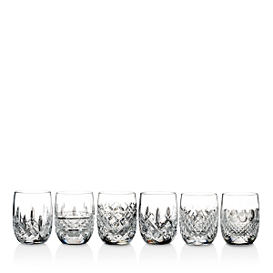 Waterford Connoisseur Lismore Heritage Rounded Tumbler 6 oz. Glasses, Set of 6