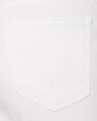 ボトムスその他 Mother The Insider Crop Step Fray jeans in white Mother Denim - The Insider Crop Step Fray in Toasted Ivory