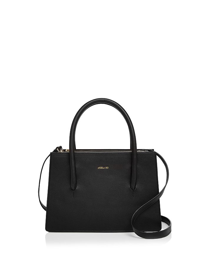 Luxury Designer Vegan Handbags - Eleanor Satchel Black