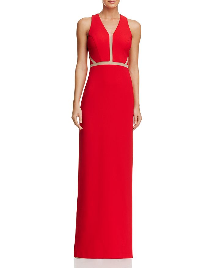 Avery G Illusion-Inset Gown | Bloomingdale's