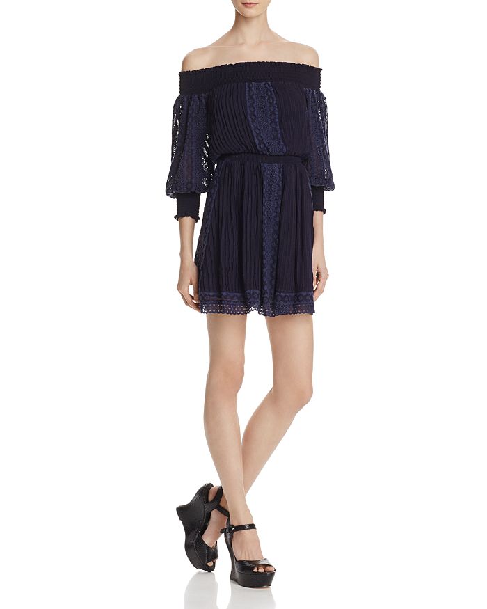Alice and Olivia Alice Olivia Pammy Off the Shoulder Dress Bloomingdale s