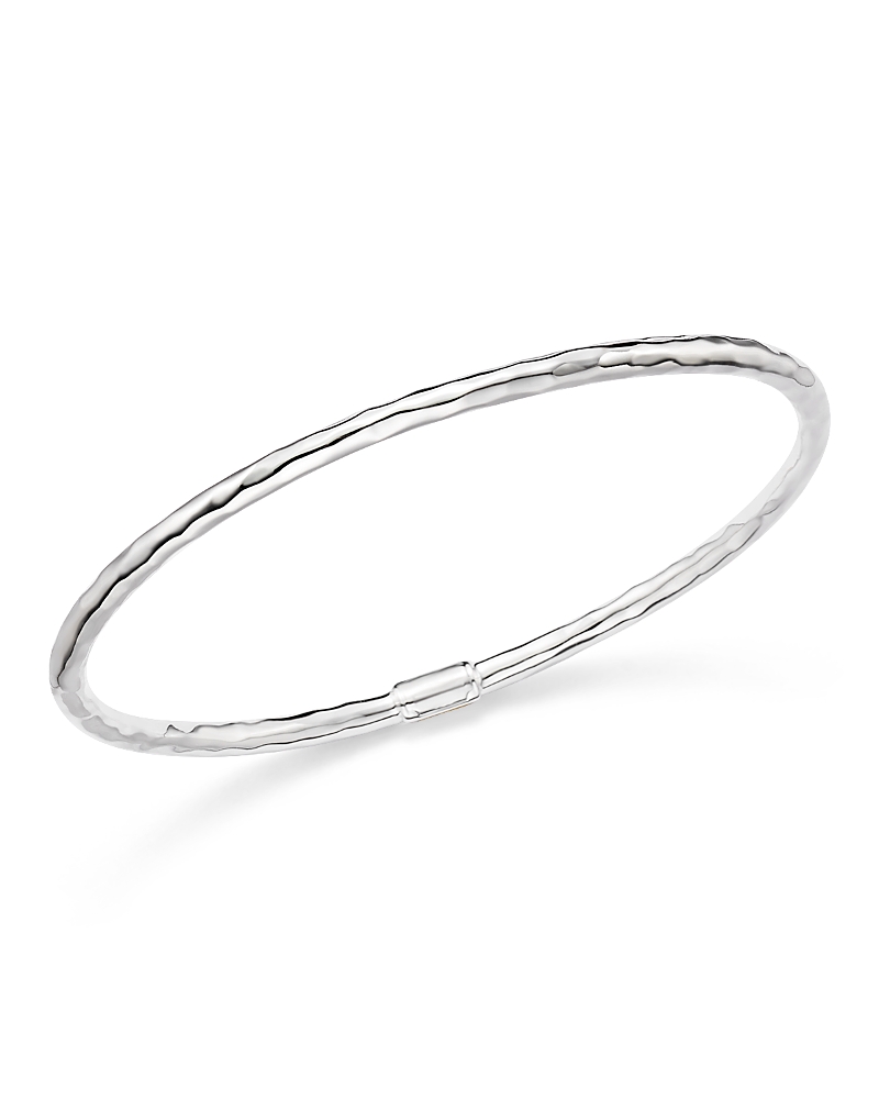 Ippolita Skinny Hammered Sterling Silver Bangle In Silver