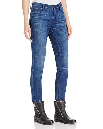 Burberry Arno Paneled Skinny Jeans in Indigo | Bloomingdale's