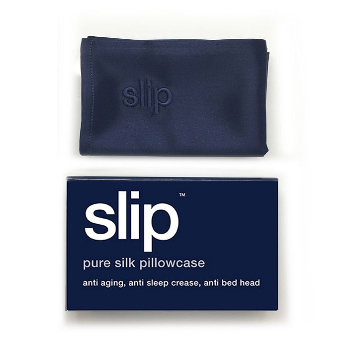 Slip Pure Silk Pillowcases In Navy Blue