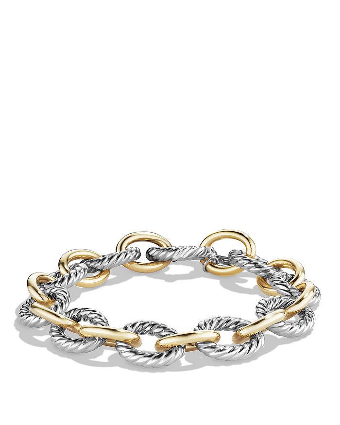 David Yurman - Oval Large Link Bracelet with Gold