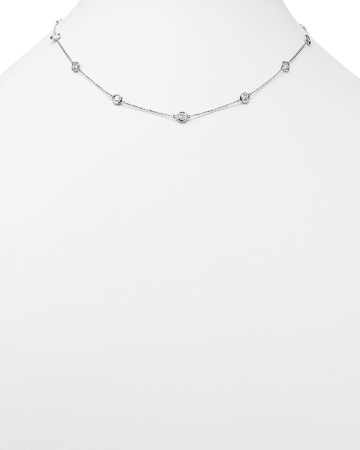 Shop Bloomingdale's Diamond Station Necklace In 14k White Gold, 2.60 Ct. T.w. - 100% Exclusive