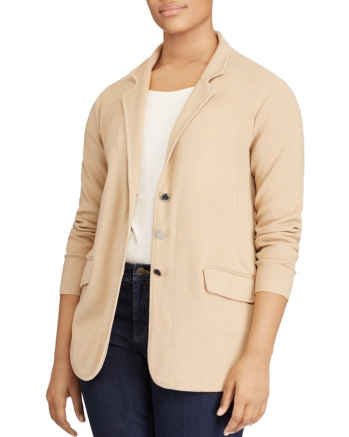 Plus online knit blazer