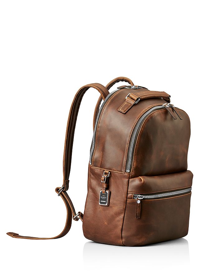 Shop Shinola Distressed Runwell Backpack In Medium Brown