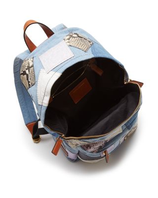 MARC JACOBS MARC JACOBS Biker Patchwork Denim Backpack  display picture 2