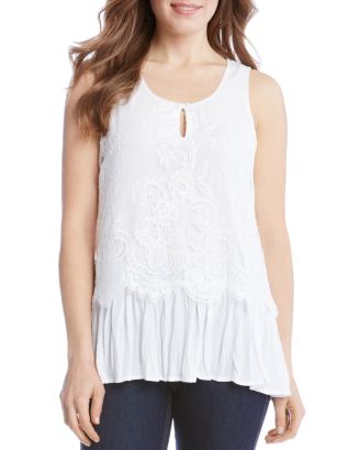 Karen Kane Lace Overlay Top 