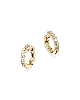 Chanel Ultra Diamonds White Ceramic White Gold Hoop Earrings