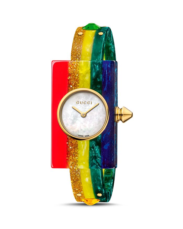 GUCCI Le Marché Des Merveilles Plexiglas Watch, 24mm