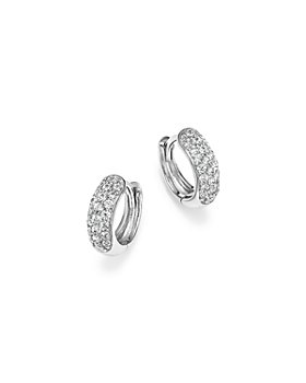 Bloomingdale's - Diamond Mini Pavé Hoop Earring Collection in 14K Gold, .35 ct. t.w. - 100% Exclusive