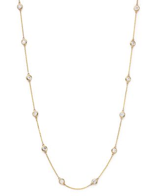 Bloomingdale's Fine Collection - Diamond Station Necklace in 14K Yellow Gold, 2.60 tcw