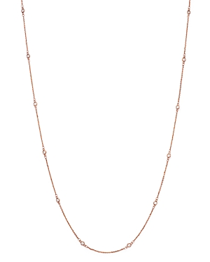 Diamond Station Necklace in 14K Rose Gold,.30 ct. t.w. - 100% Exclusive