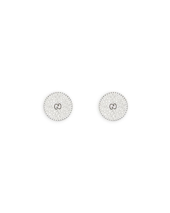 Gucci 18K White Gold Icon Blooms Stud Earrings | Bloomingdale's