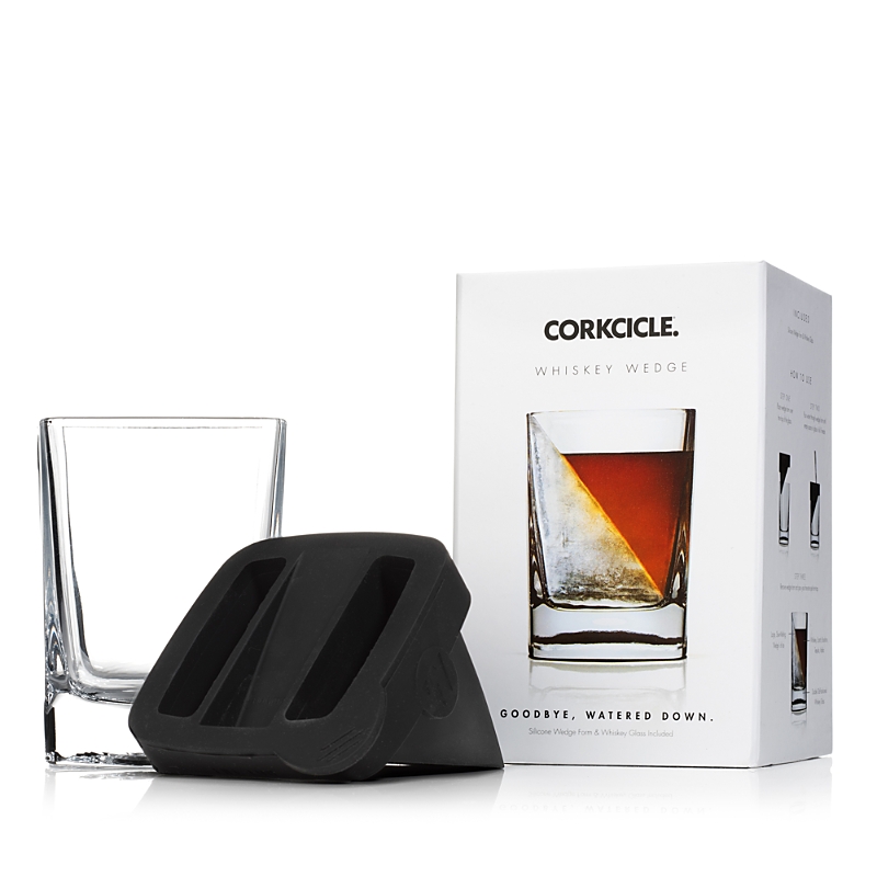 Corkcicle Whiskey Wedge In Black