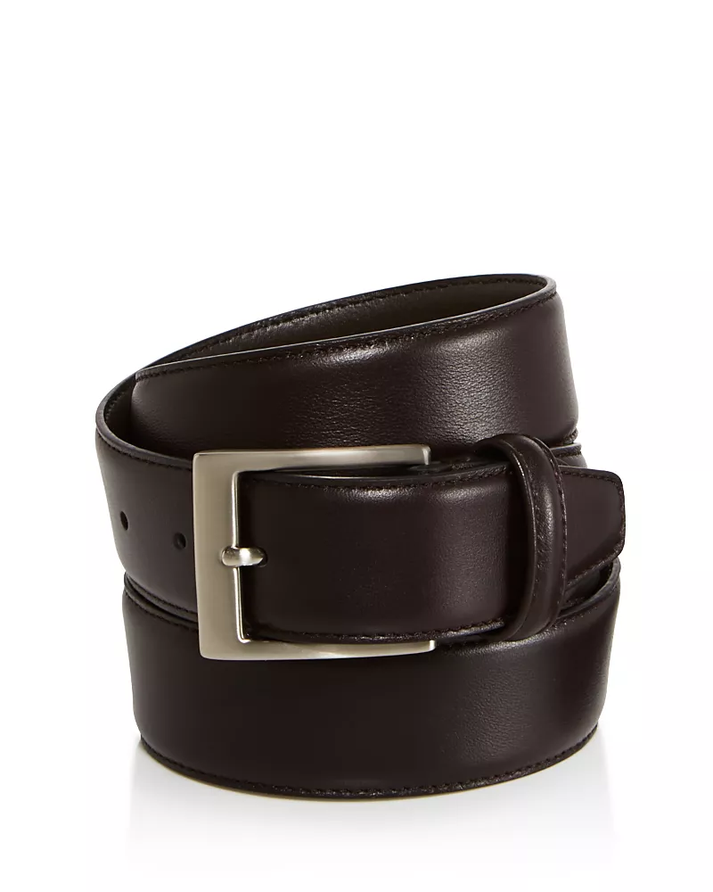 Canali Men's Basic Smooth Leather Belt