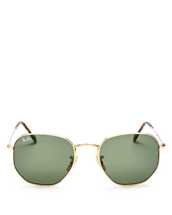 Ray Ban Unisex Icons Hexagonal Sunglasses In Gold