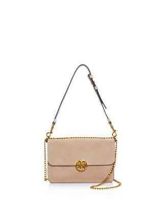 tory burch suede shoulder bag