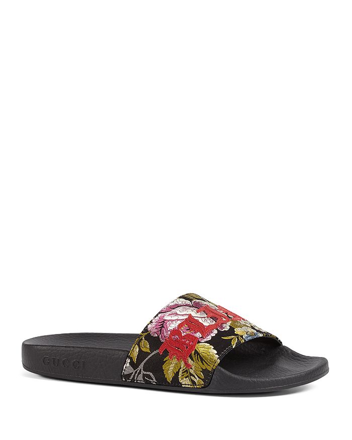 Gucci Women s Pool Slide Sandals Bloomingdale s