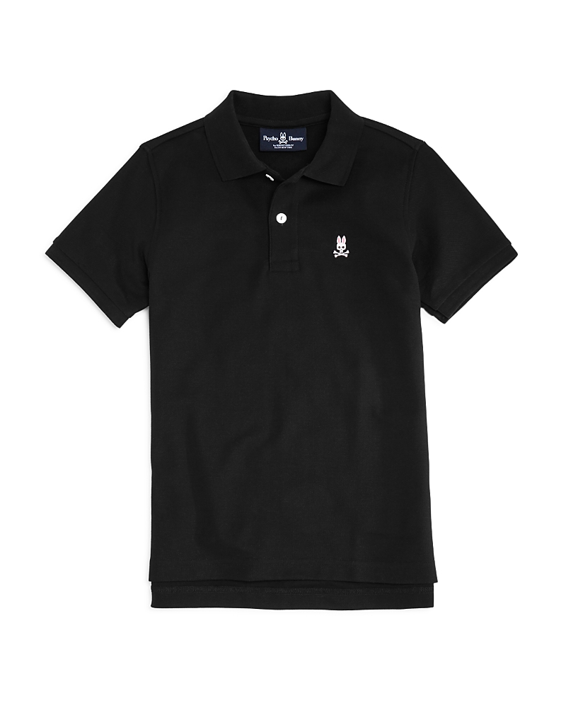 Psycho Bunny Boys' Classic Polo Shirt - Little Kid, Big Kid In Black