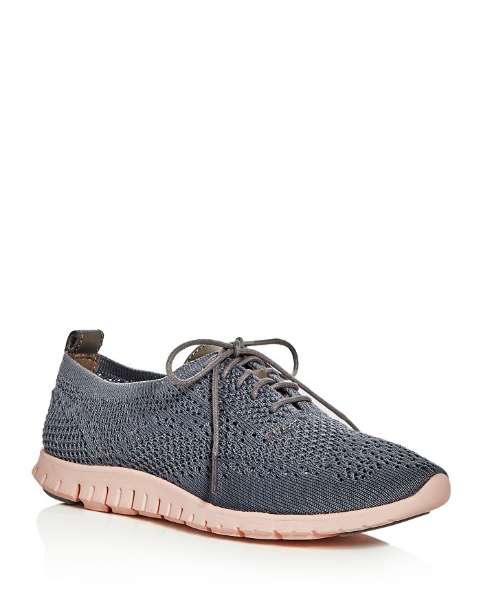 COLE HAAN WOMEN'S ZEROGRAND STITCHLITE KNIT LACE-UP OXFORD SNEAKERS,W06727