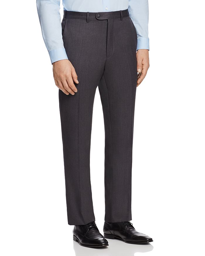 The Men's Store At Bloomingdale's Classic Fit Wool Dress Pants - 100% Exclusive In Gunmetal