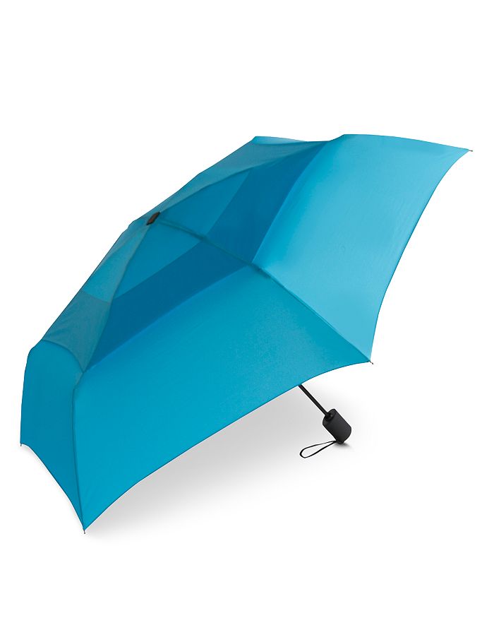 Shedrain Windpro Vented Automatic Compact Umbrella In Laguna Blue