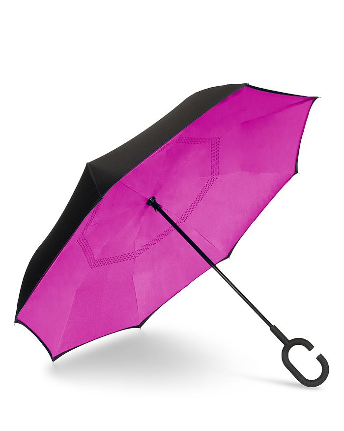 Shop Shedrain Unbelievabrella In Black/hot Pink
