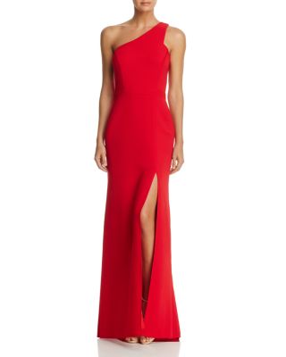 avery g one shoulder gown