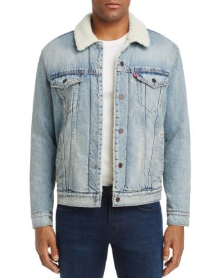 faux sherpa trucker jacket