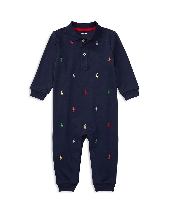 RALPH LAUREN BOYS' EMBROIDERED COVERALL - BABY,320570117001